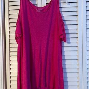 Chico’s Fushia Tunic
Side (1) or medium 
Cold shoulder